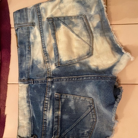 Shorts Tie Dye Half Dark Half Light Colored Jeans Poshmark